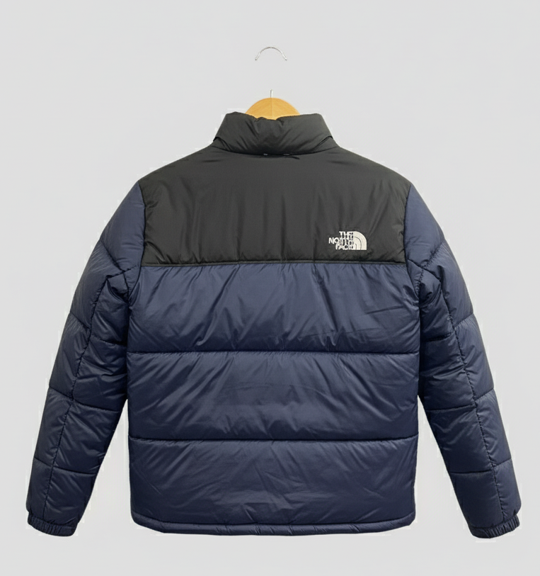 Black/Blue Full Sleeves Puffer Jacket