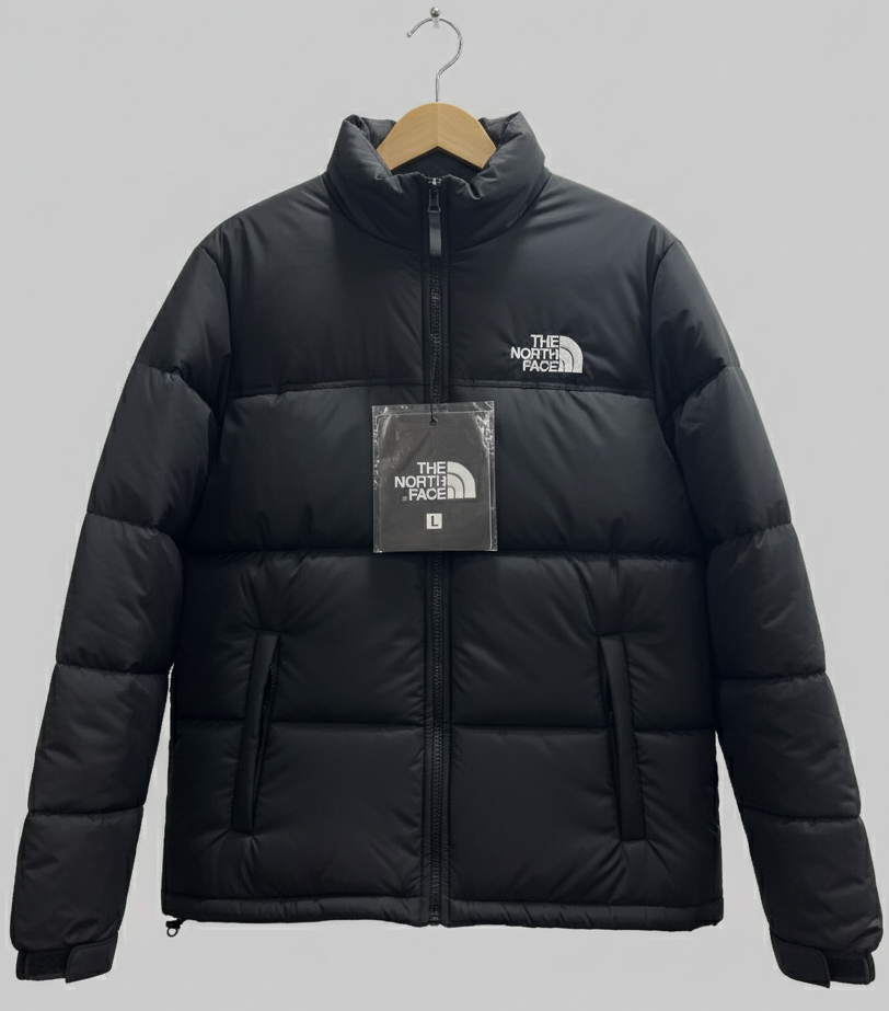 Black Full Sleeves Puffer Jacket